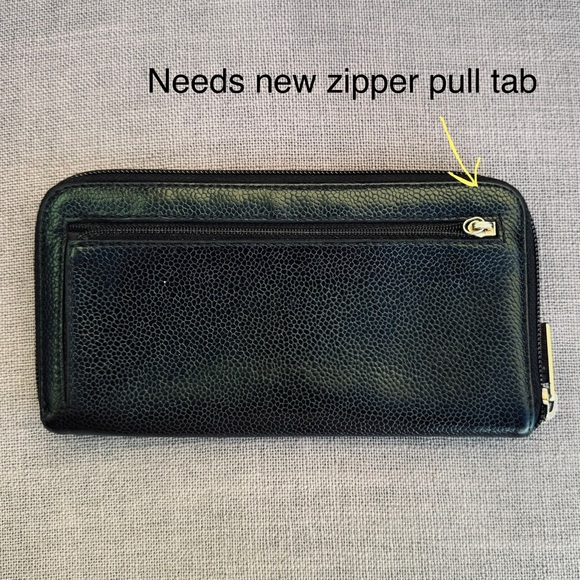 Chanel zip around long wallet coco mark cc - Picture 2 of 8